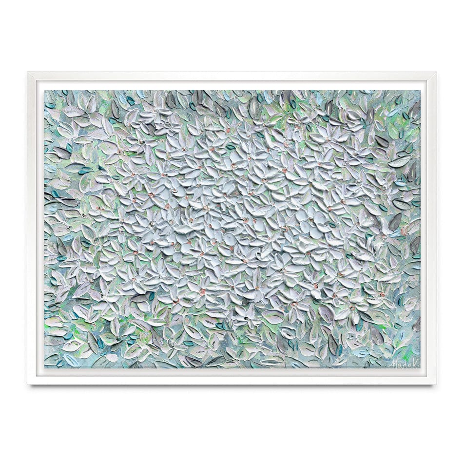 Jasmine Mint Green Canvas Print wall art product Expression By Nada