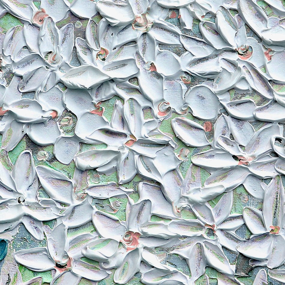 Jasmine Mint Green Canvas Print wall art product Expression By Nada