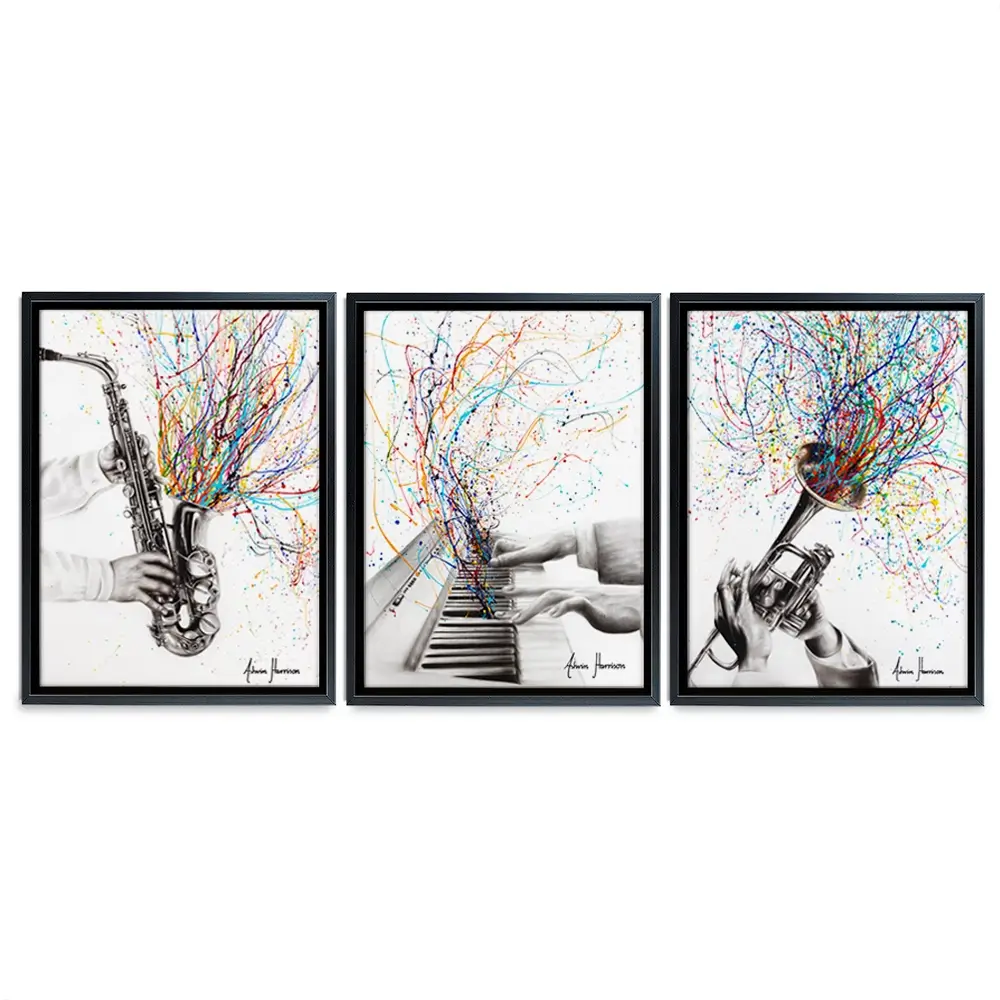 Jazz Band Trio Canvas Print Jazz Band Trio Canvas Print wall art product Ashvin Harrison