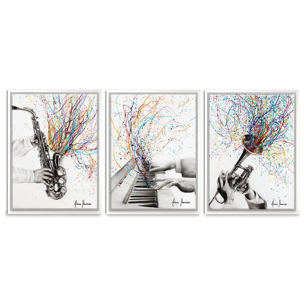 Jazz Band Trio Canvas Print Jazz Band Trio Canvas Print wall art product Ashvin Harrison