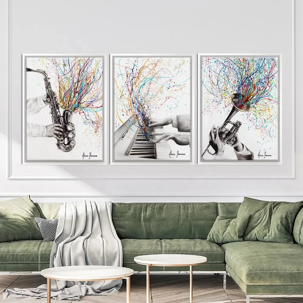 Jazz Band Trio Canvas Print Jazz Band Trio Canvas Print wall art product Ashvin Harrison