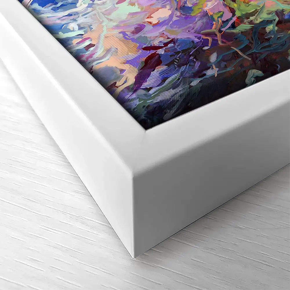 Jellyfish Serenade Square Canvas Print Jellyfish Serenade Square Canvas Print wall art product Art Print Shop