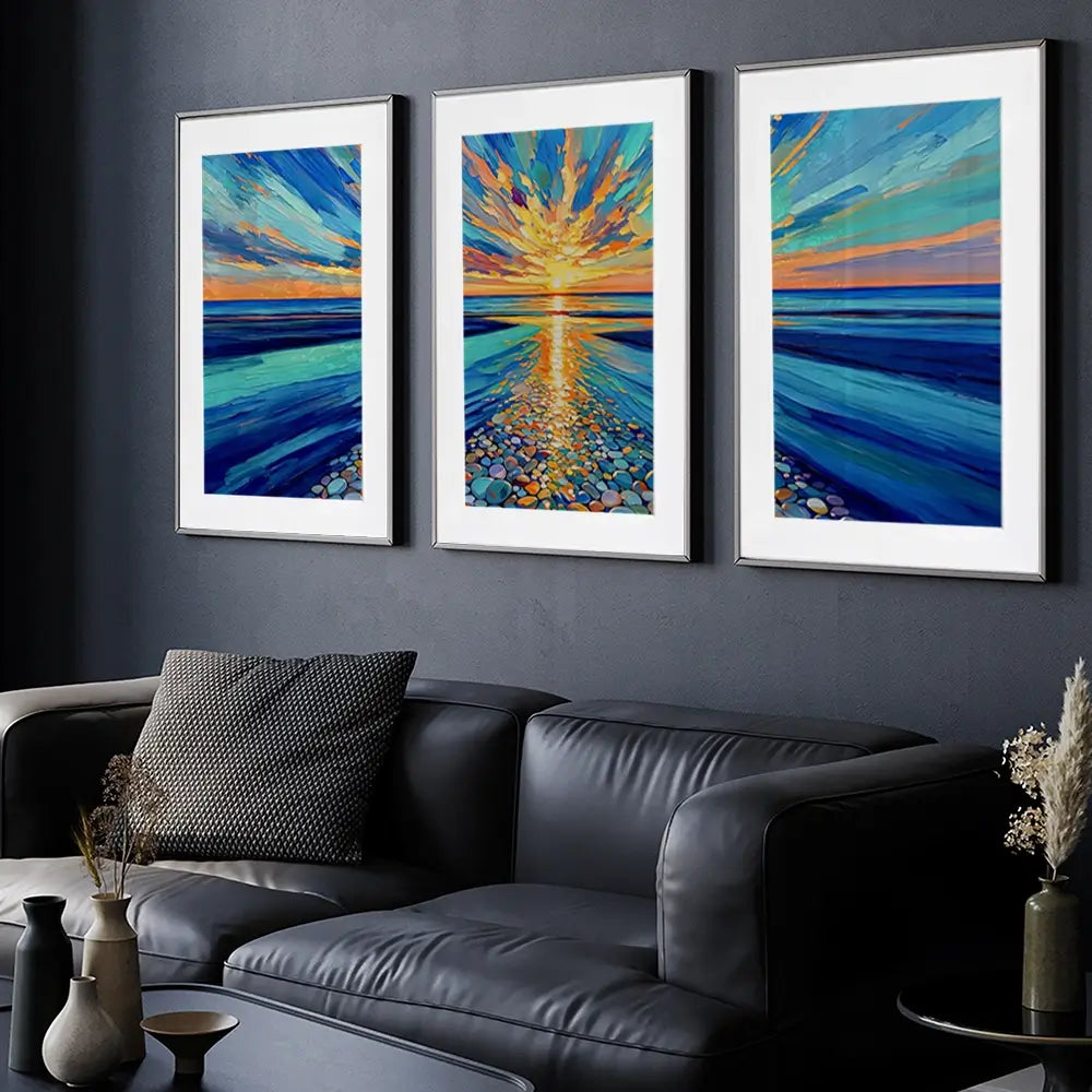 Jewels Of The Shore Framed Art Print Trio Jewels Of The Shore Framed Art Print Trio wall art product David Alexander Elder