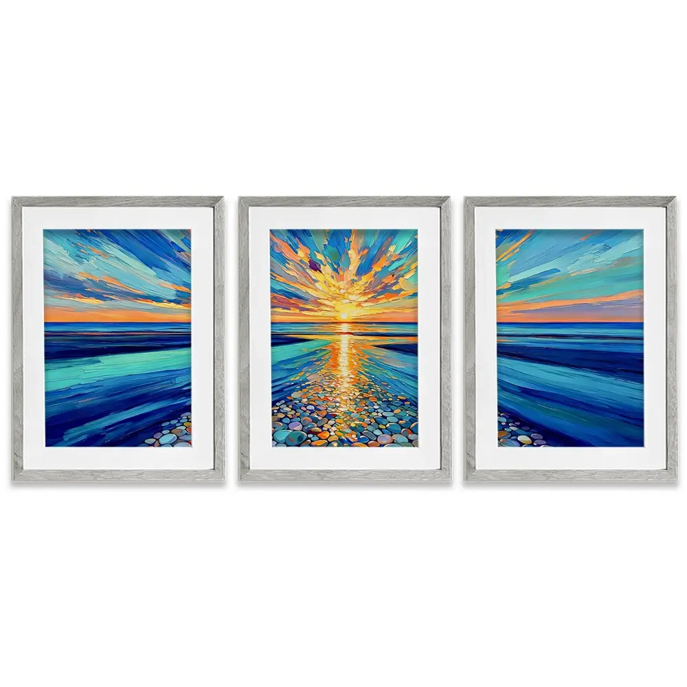 Jewels Of The Shore Framed Art Print Trio Jewels Of The Shore Framed Art Print Trio wall art product David Alexander Elder