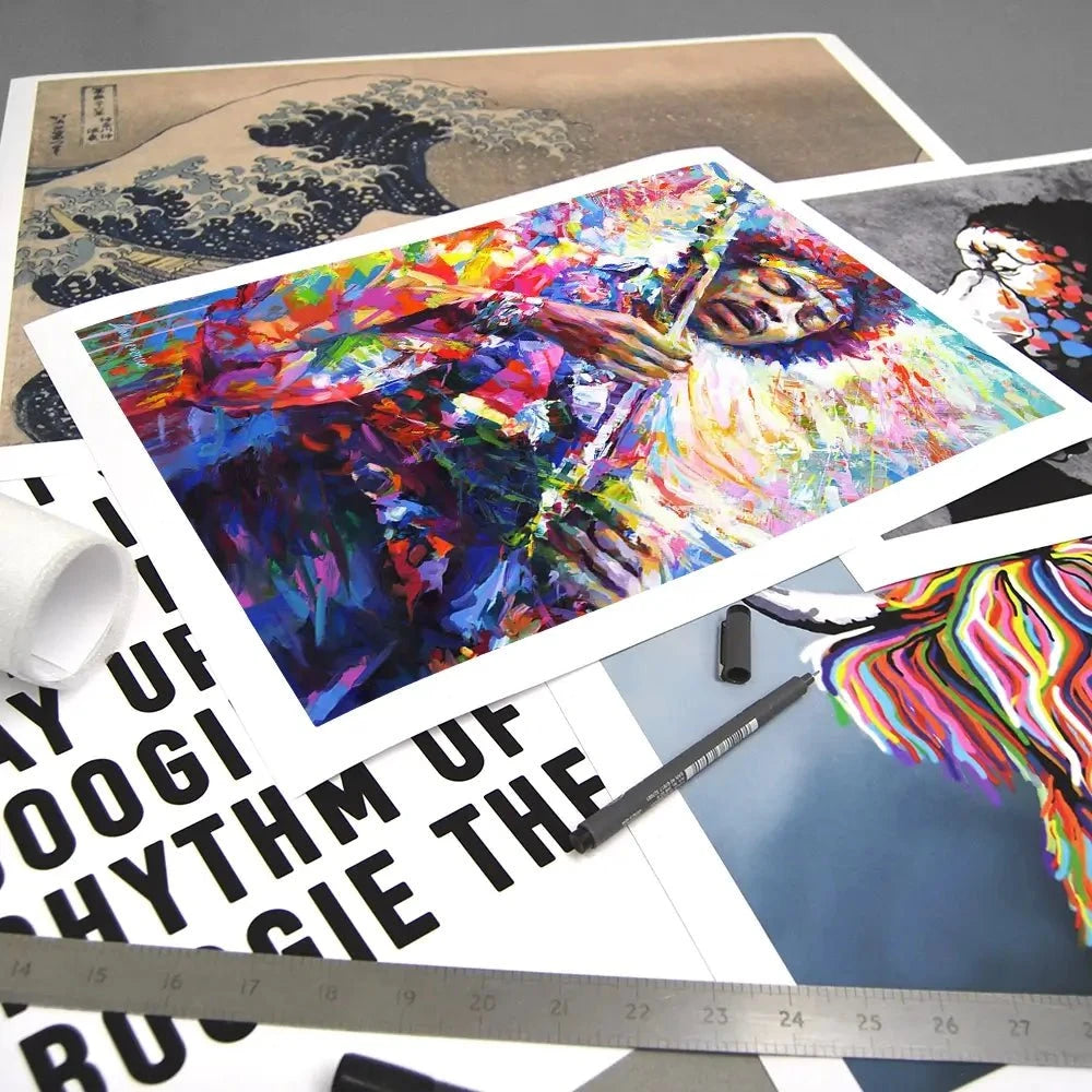 Jimi Hendrix Art Print Jimi Hendrix Art Print wall art product Leon Devenice