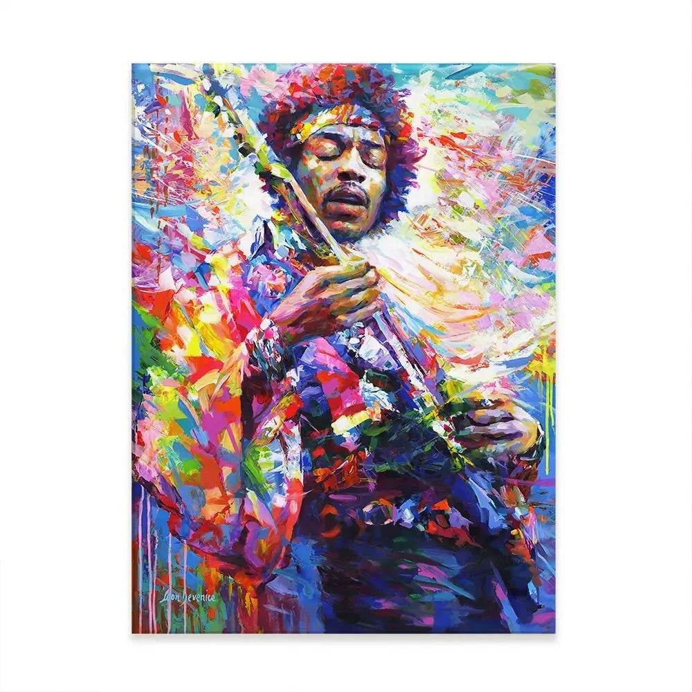 Jimi Hendrix Canvas Print Jimi Hendrix Canvas Print wall art product Leon Devenice