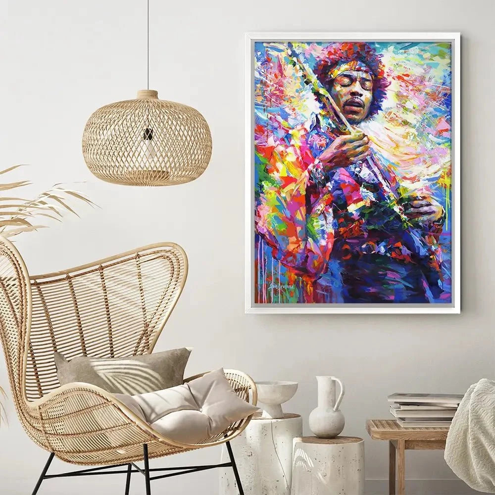 Jimi Hendrix Canvas Print Jimi Hendrix Canvas Print wall art product Leon Devenice