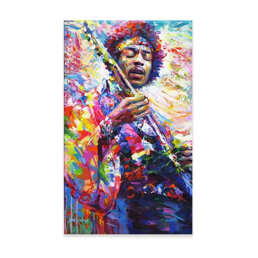 Jimi Hendrix Canvas Print Jimi Hendrix Canvas Print wall art product Leon Devenice