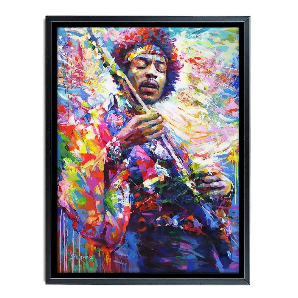 Jimi Hendrix Canvas Print Jimi Hendrix Canvas Print wall art product Leon Devenice