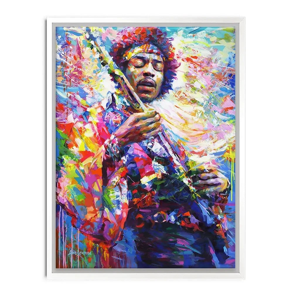 Jimi Hendrix Canvas Print Jimi Hendrix Canvas Print wall art product Leon Devenice