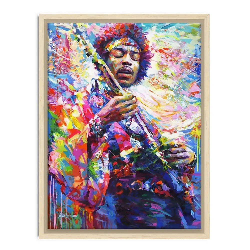 Jimi Hendrix Canvas Print Jimi Hendrix Canvas Print wall art product Leon Devenice