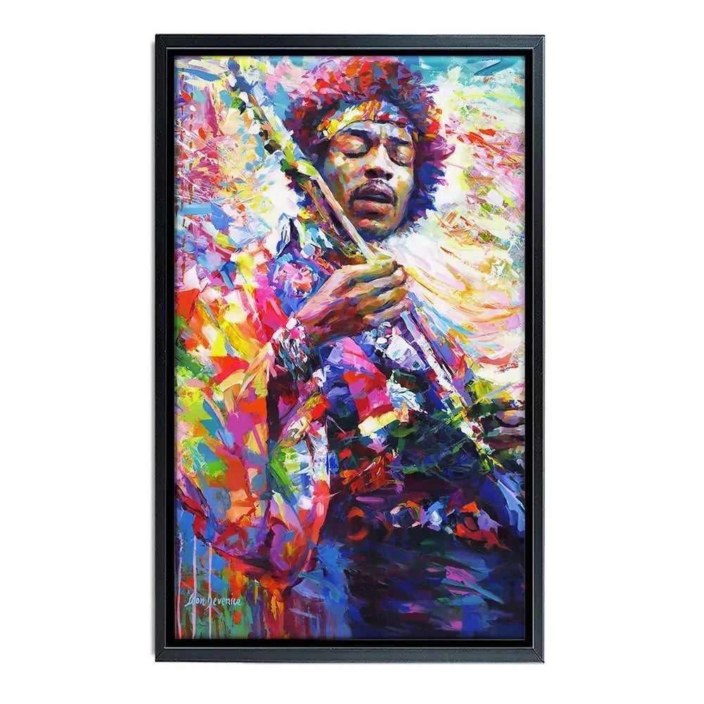 Jimi Hendrix Canvas Print Jimi Hendrix Canvas Print wall art product Leon Devenice