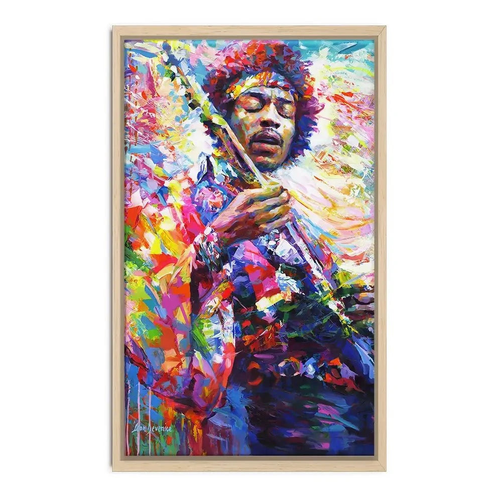 Jimi Hendrix Canvas Print Jimi Hendrix Canvas Print wall art product Leon Devenice