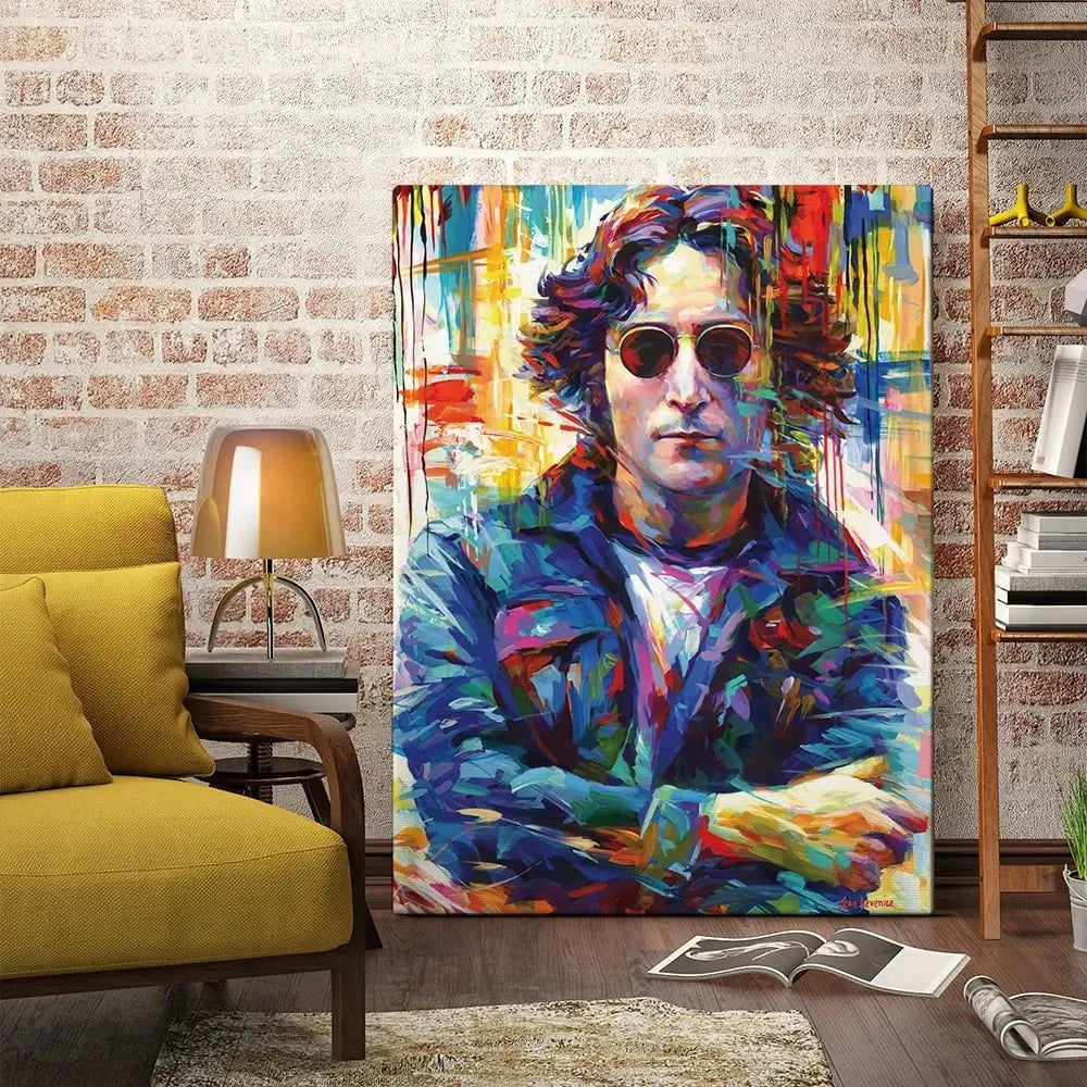 John Lennon Canvas Print John Lennon Canvas Print wall art product Leon Devenice
