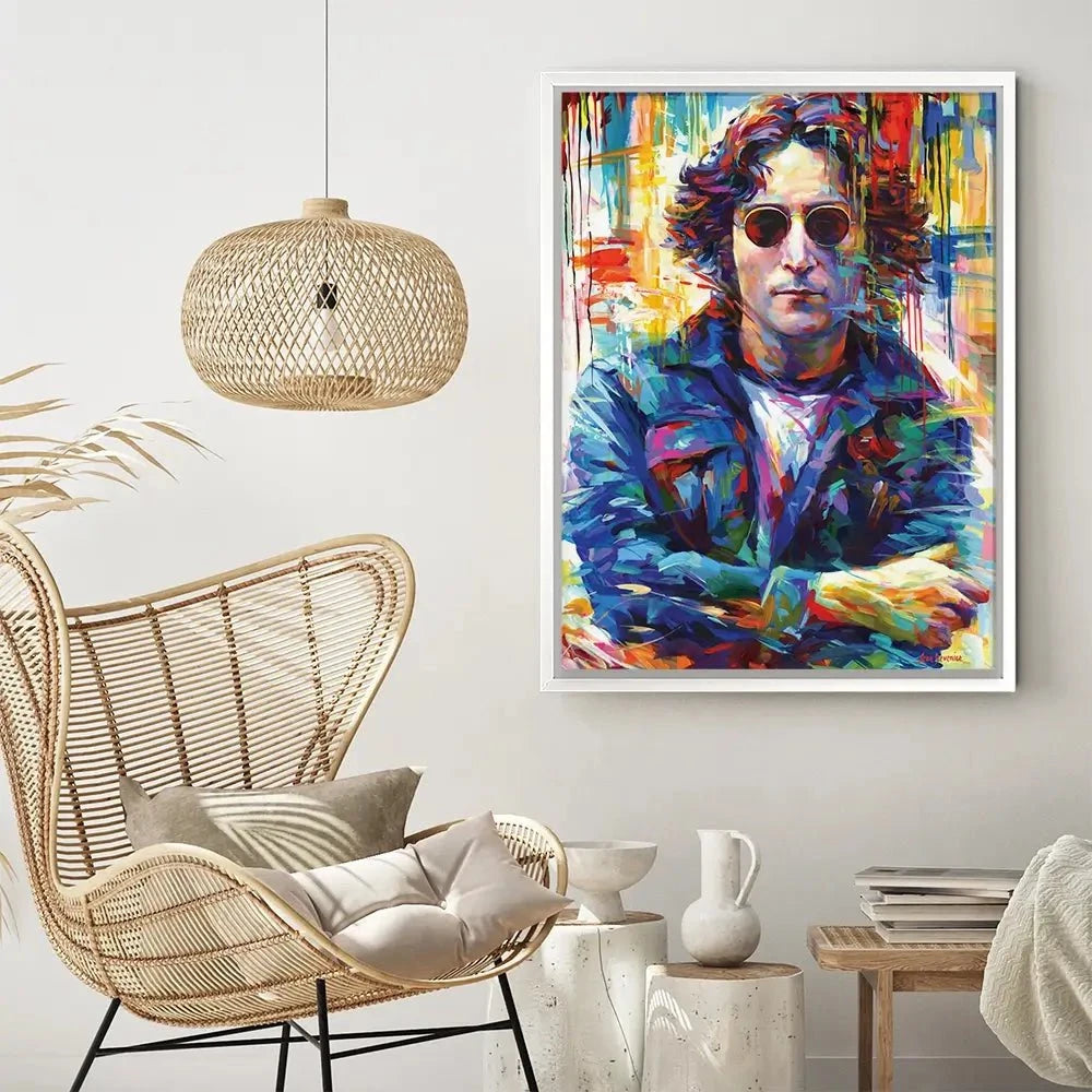 John Lennon Canvas Print John Lennon Canvas Print wall art product Leon Devenice