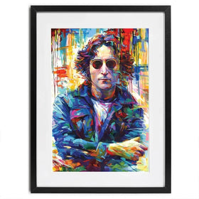 John Lennon Framed Art Print John Lennon Framed Art Print wall art product Leon Devenice
