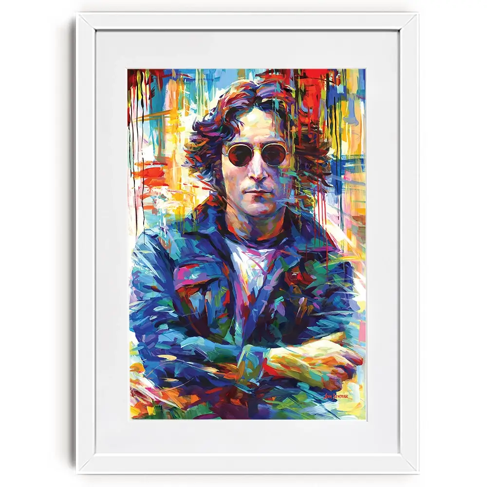 John Lennon Framed Art Print John Lennon Framed Art Print wall art product Leon Devenice