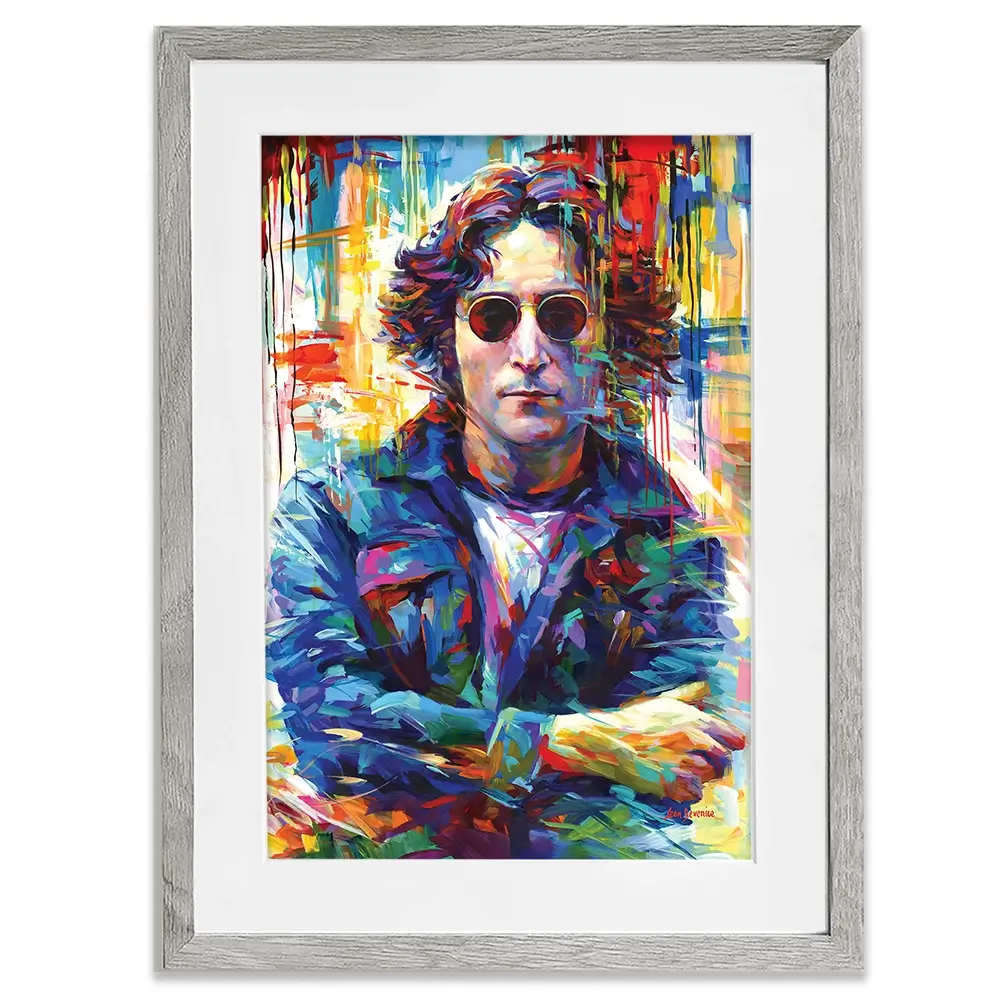 John Lennon Framed Art Print John Lennon Framed Art Print wall art product Leon Devenice