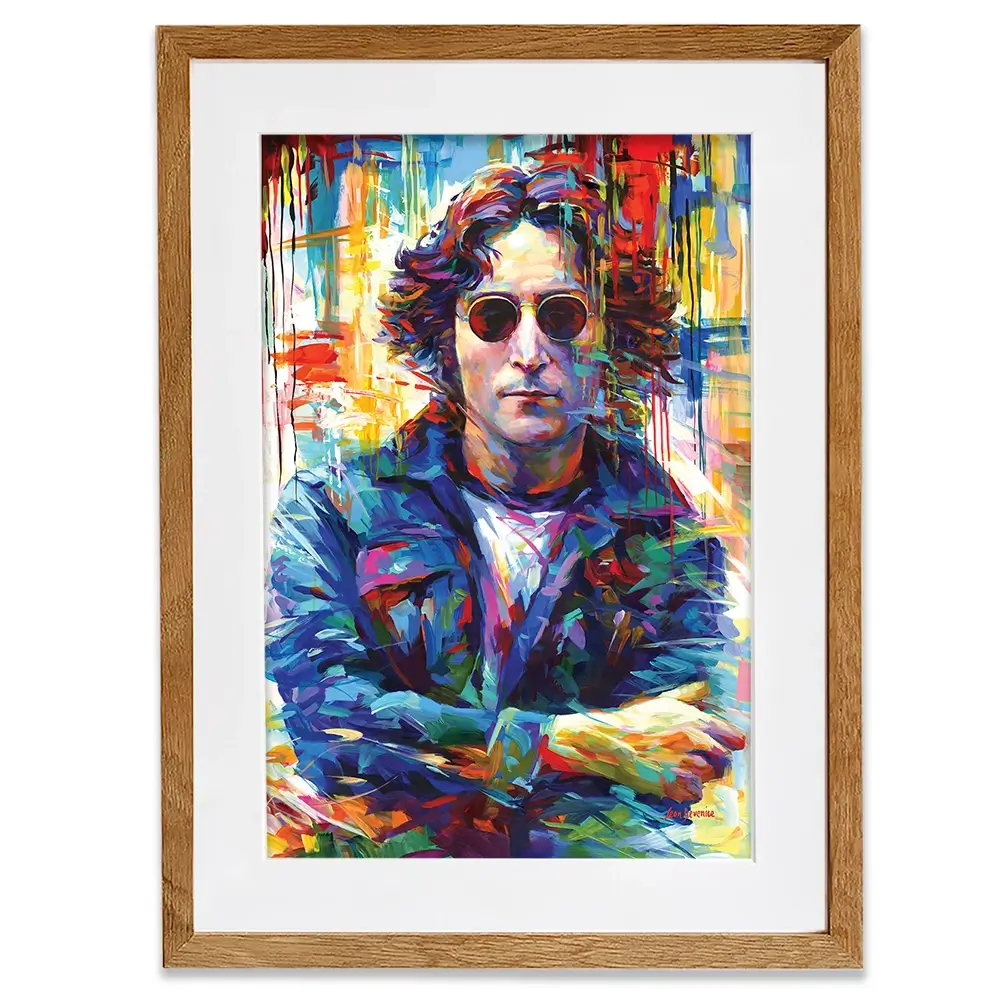 John Lennon Framed Art Print John Lennon Framed Art Print wall art product Leon Devenice