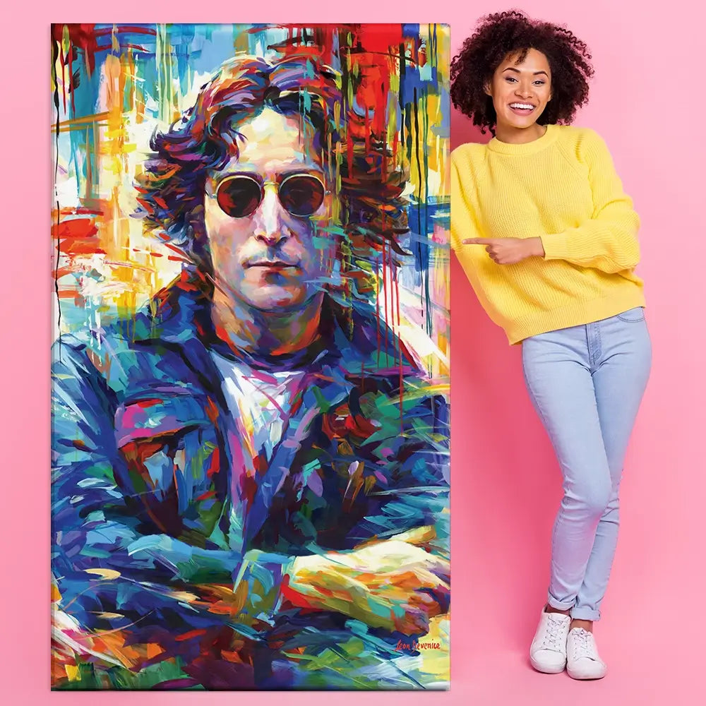 John Lennon Oversized Canvas Print John Lennon Oversized Canvas Print wall art product Art Print Shop