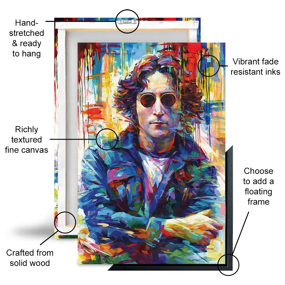 John Lennon Oversized Canvas Print John Lennon Oversized Canvas Print wall art product Leon Devenice