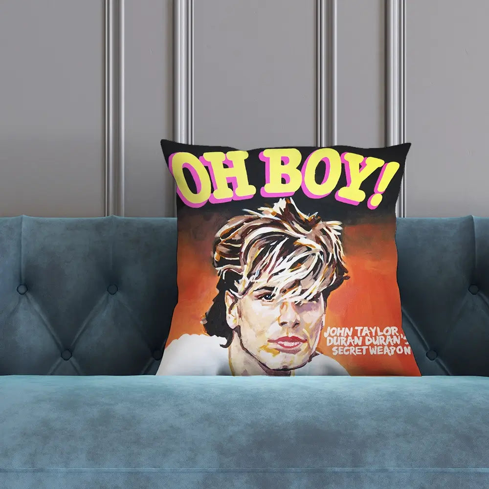 John Taylor Oh Boy Cushion John Taylor Oh Boy Cushion wall art product Juliet Stockton