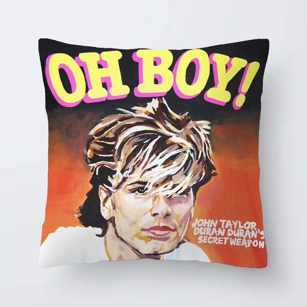 John Taylor Oh Boy Cushion John Taylor Oh Boy Cushion wall art product Juliet Stockton