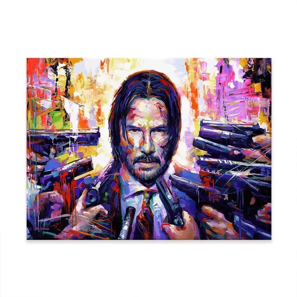 John Wick Canvas Print John Wick Canvas Print wall art product Leon Devenice