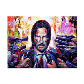 John Wick Canvas Print John Wick Canvas Print wall art product Leon Devenice