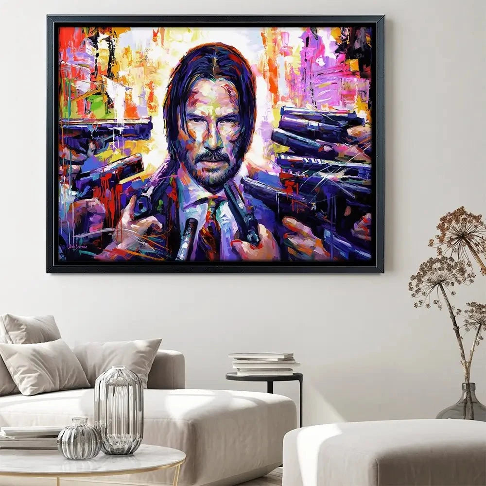 John Wick Canvas Print John Wick Canvas Print wall art product Leon Devenice