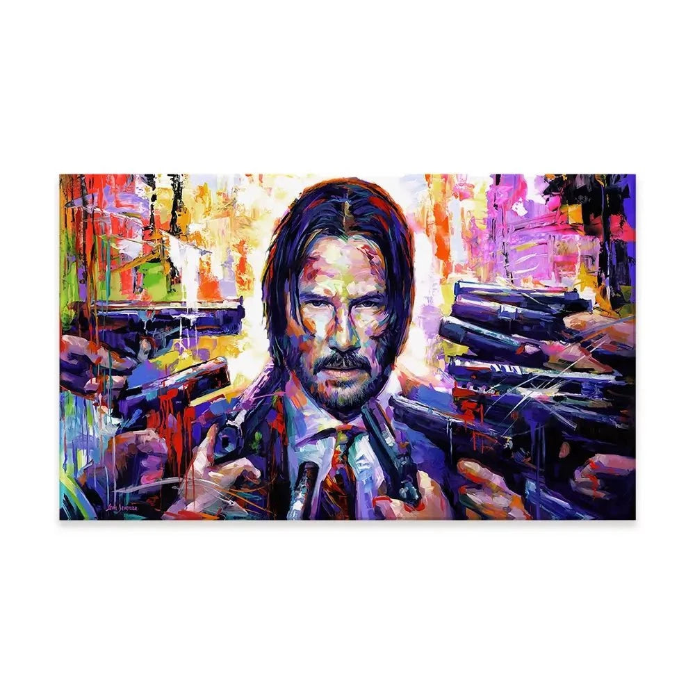 John Wick Canvas Print John Wick Canvas Print wall art product Leon Devenice