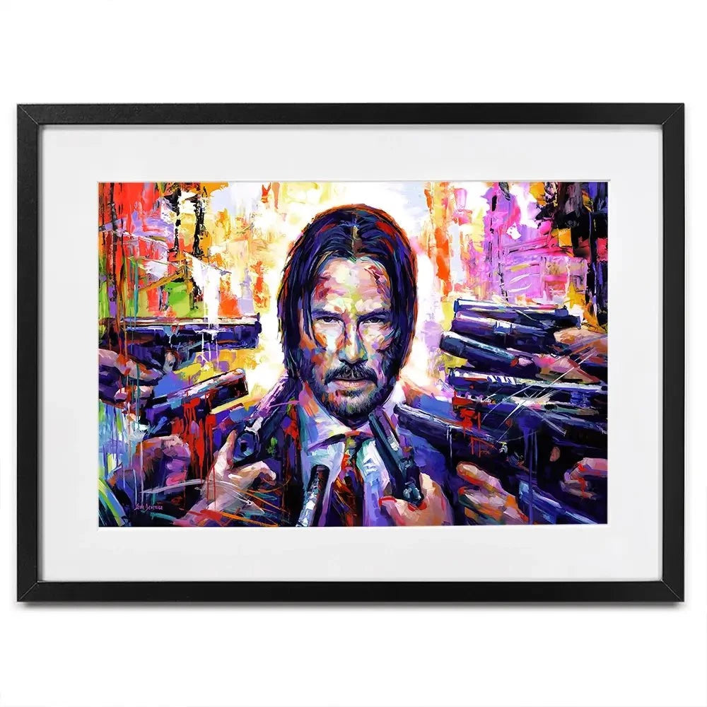 John Wick Framed Art Print John Wick Framed Art Print wall art product Leon Devenice