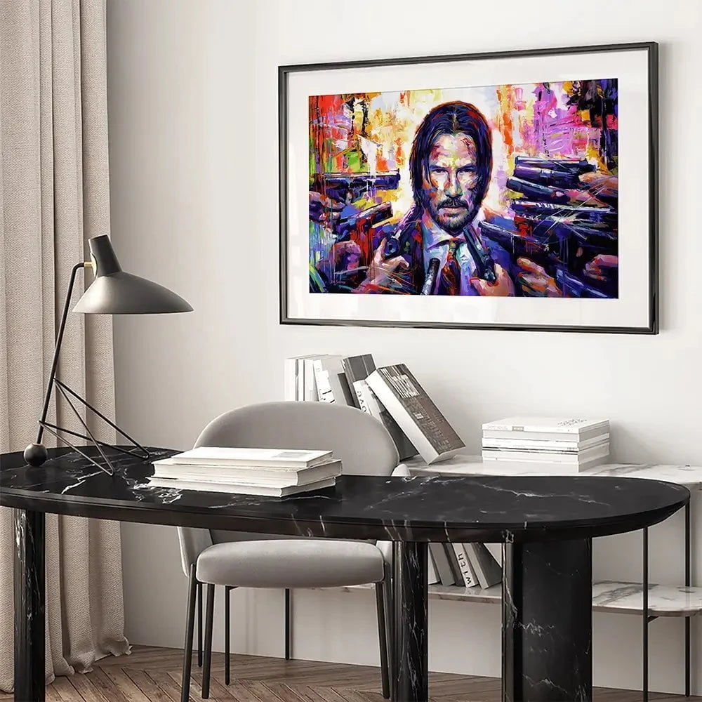 John Wick Framed Art Print John Wick Framed Art Print wall art product Leon Devenice