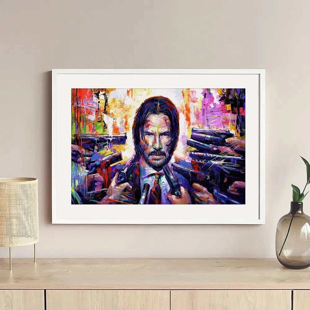 John Wick Framed Art Print John Wick Framed Art Print wall art product Leon Devenice