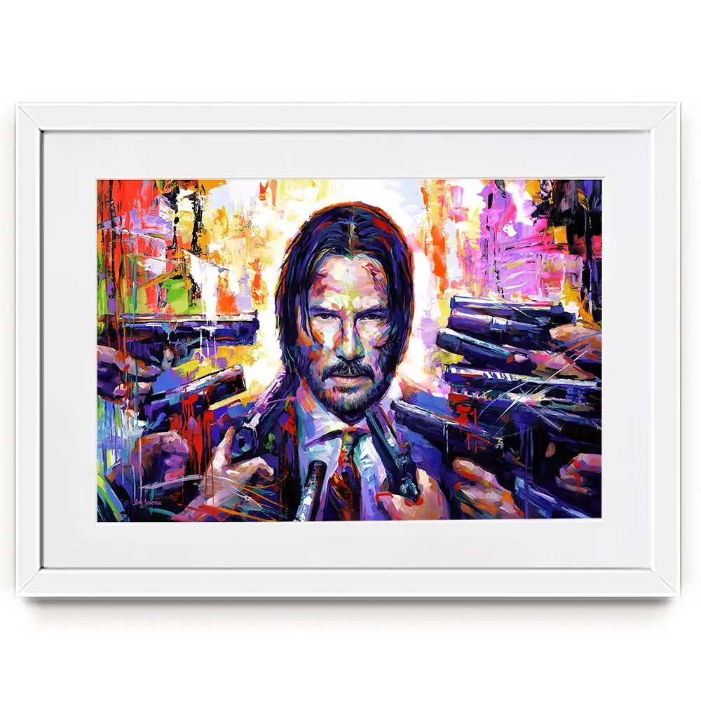 John Wick Framed Art Print John Wick Framed Art Print wall art product Leon Devenice