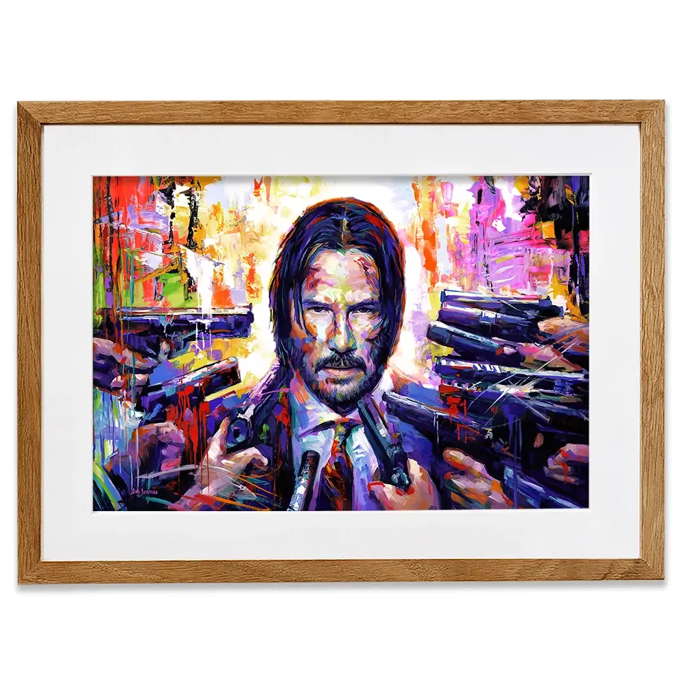 John Wick Framed Art Print John Wick Framed Art Print wall art product Leon Devenice