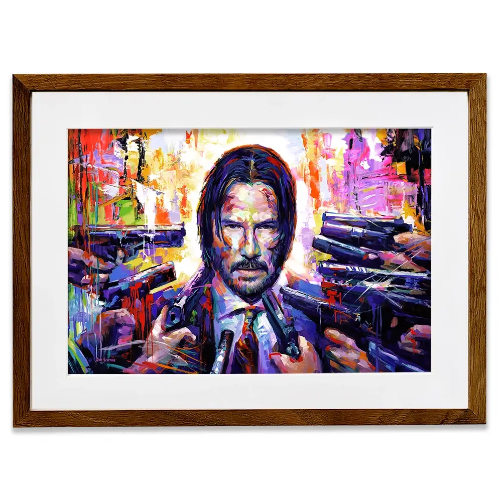 John Wick Framed Art Print John Wick Framed Art Print wall art product Leon Devenice