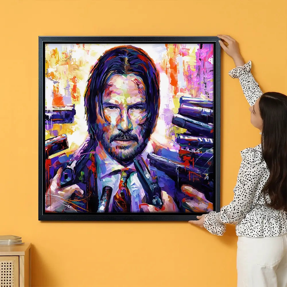 John Wick Oversized Canvas Print John Wick Oversized Canvas Print wall art product Leon Devenice