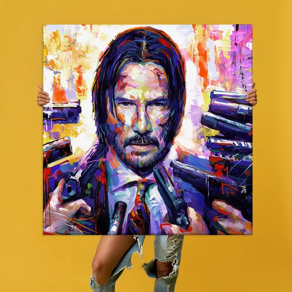 John Wick Oversized Canvas Print John Wick Oversized Canvas Print wall art product Leon Devenice