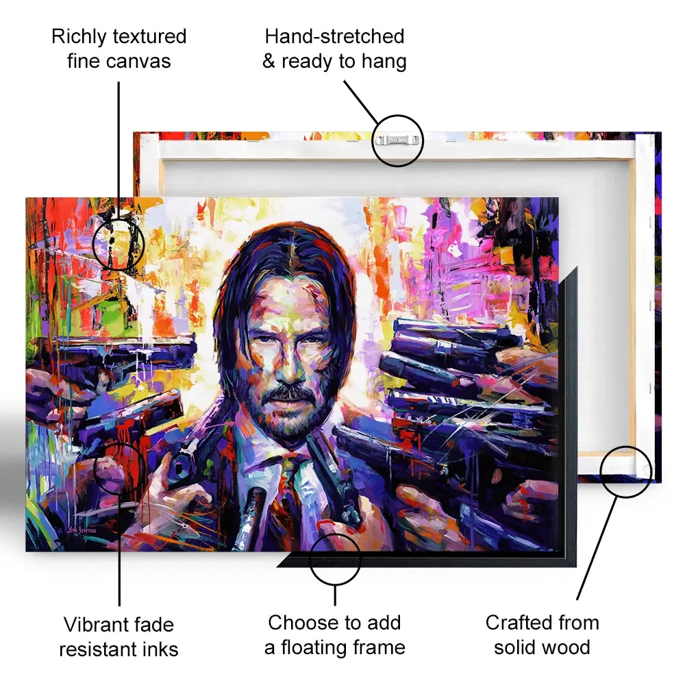 John Wick Oversized Canvas Print John Wick Oversized Canvas Print wall art product Leon Devenice