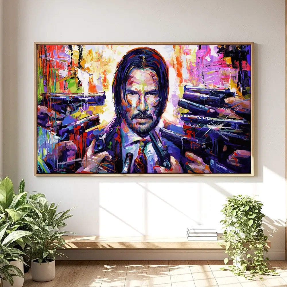 John Wick Oversized Canvas Print John Wick Oversized Canvas Print wall art product Leon Devenice