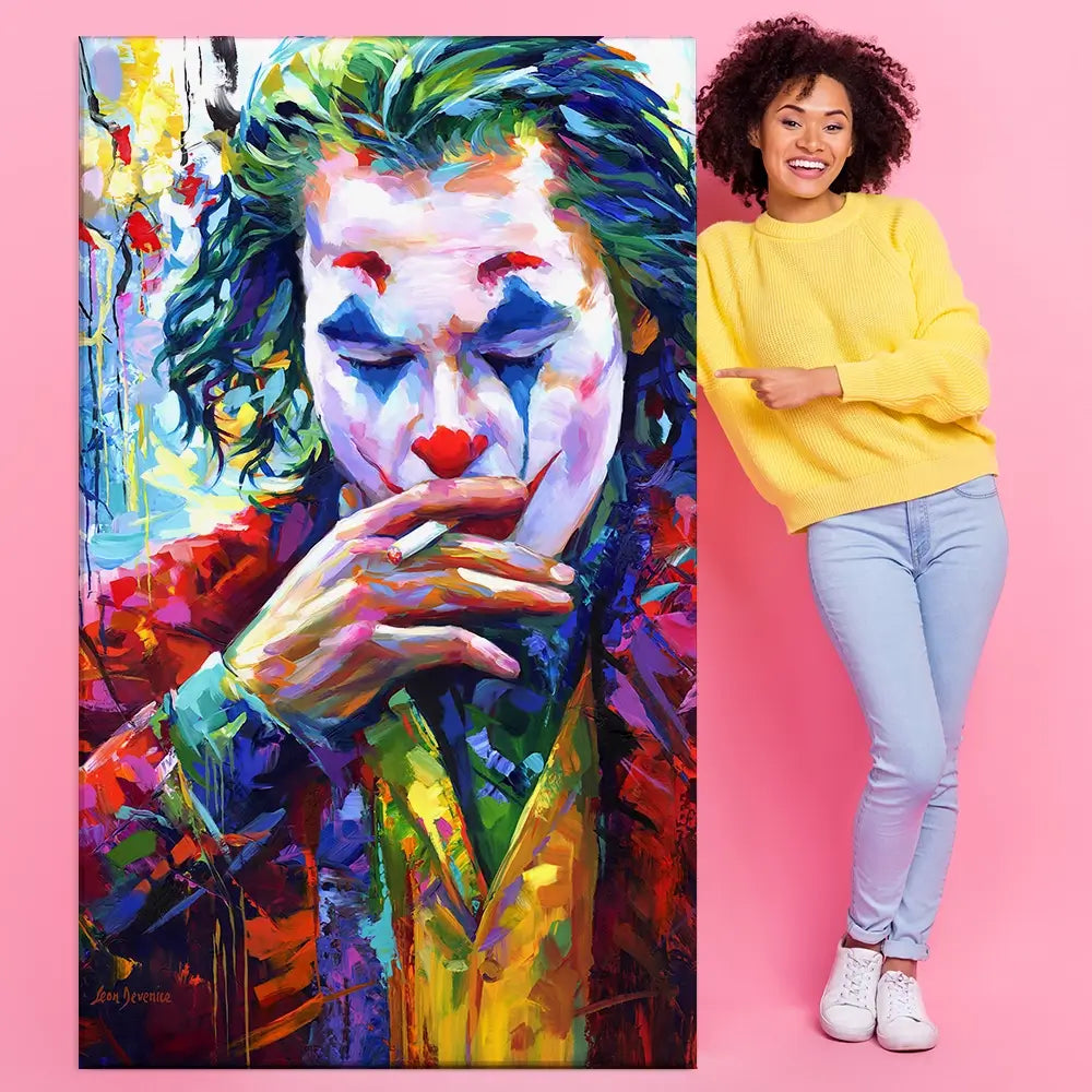 Joker Oversized Canvas Print Joker Oversized Canvas Print wall art product Art Print Shop