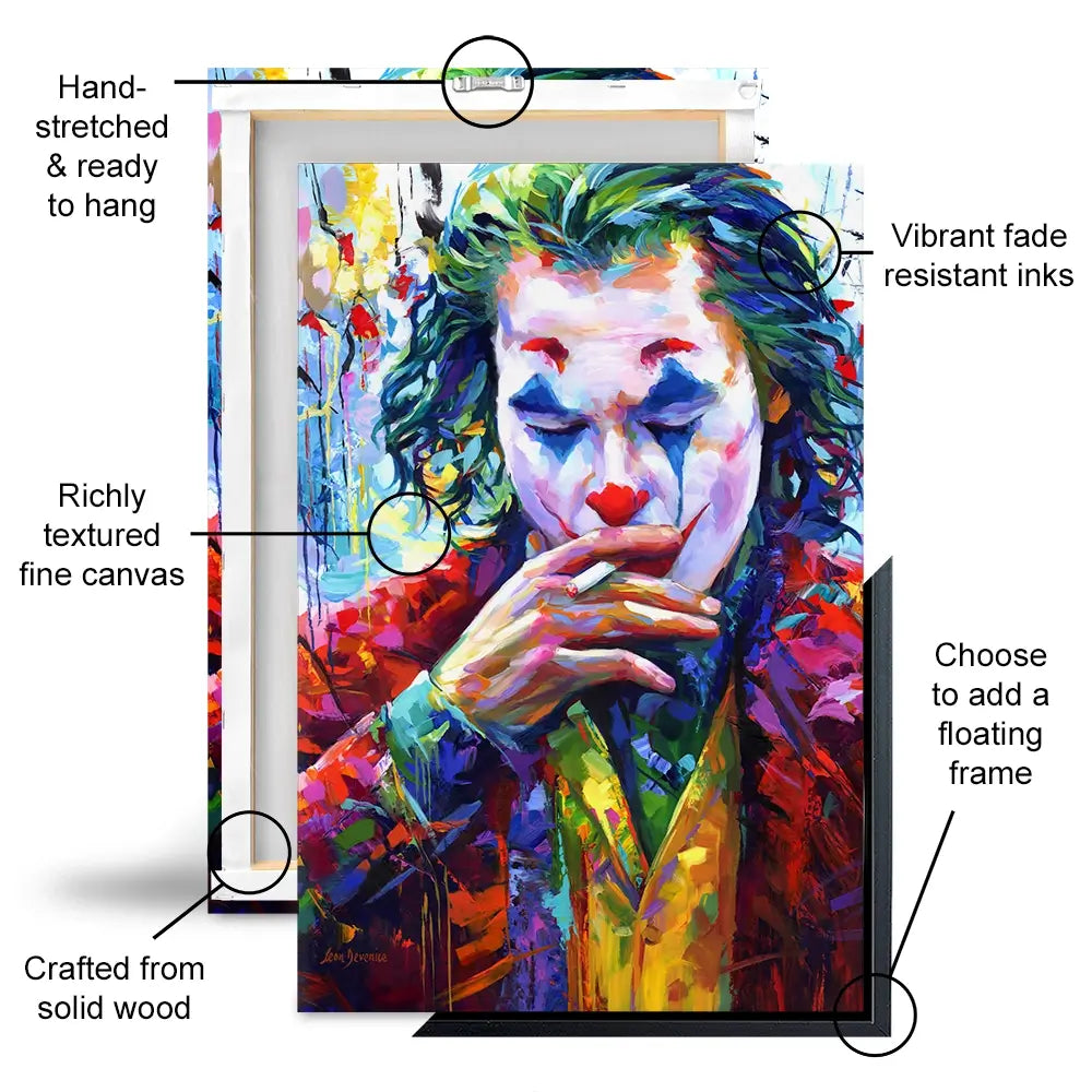 Joker Oversized Canvas Print Joker Oversized Canvas Print wall art product Leon Devenice