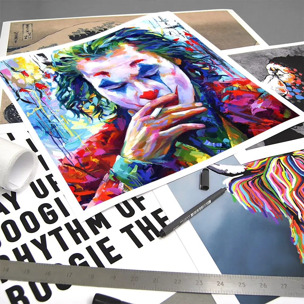 Joker Square Art Print Joker Square Art Print wall art product Leon Devenice