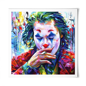 Joker Square Art Print Joker Square Art Print wall art product Leon Devenice