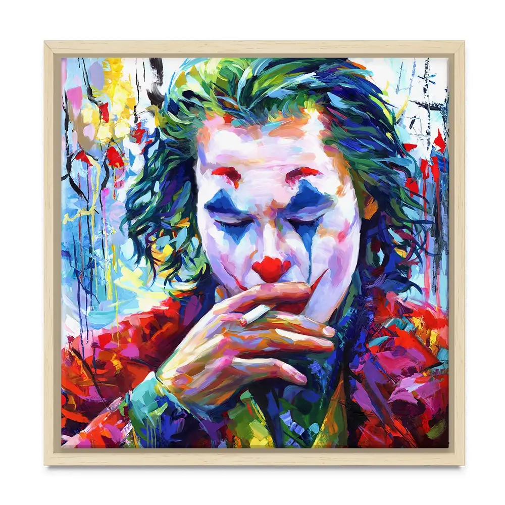 Joker Square Canvas Print Joker Square Canvas Print wall art product Leon Devenice