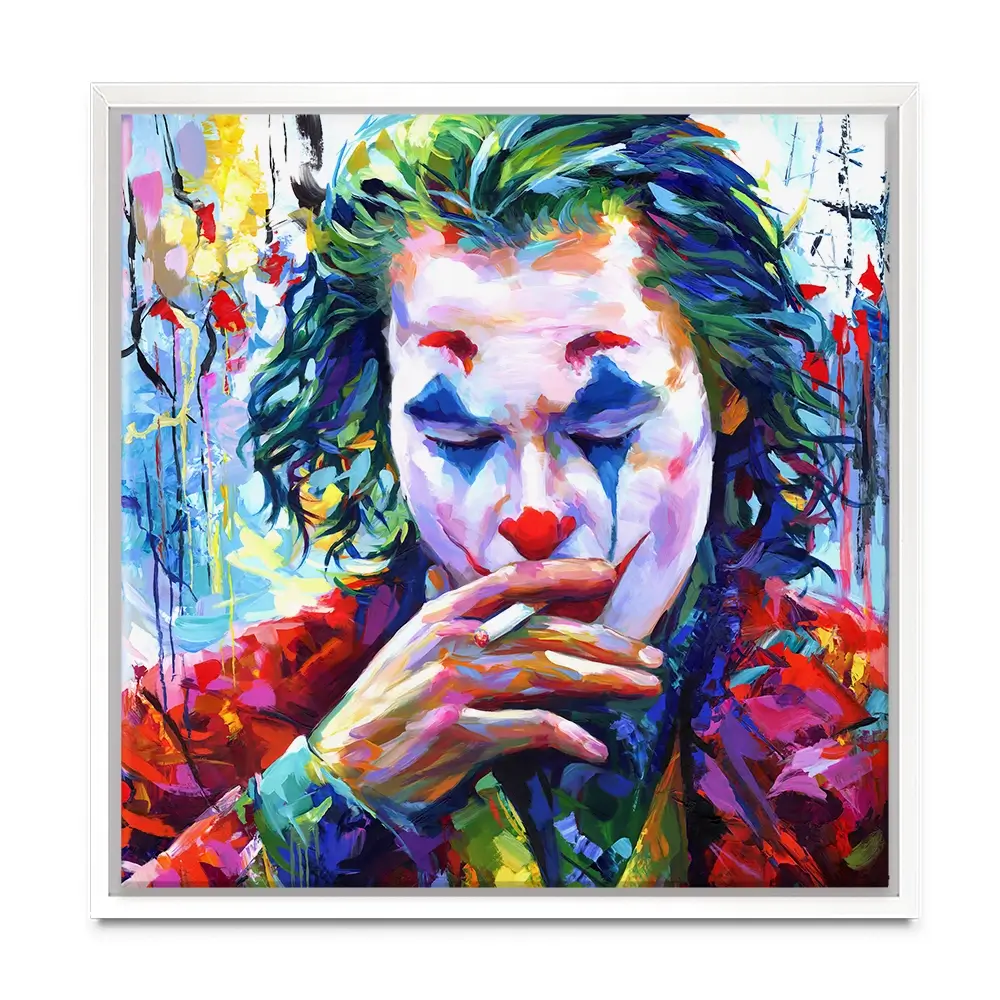 Joker Square Canvas Print Joker Square Canvas Print wall art product Leon Devenice