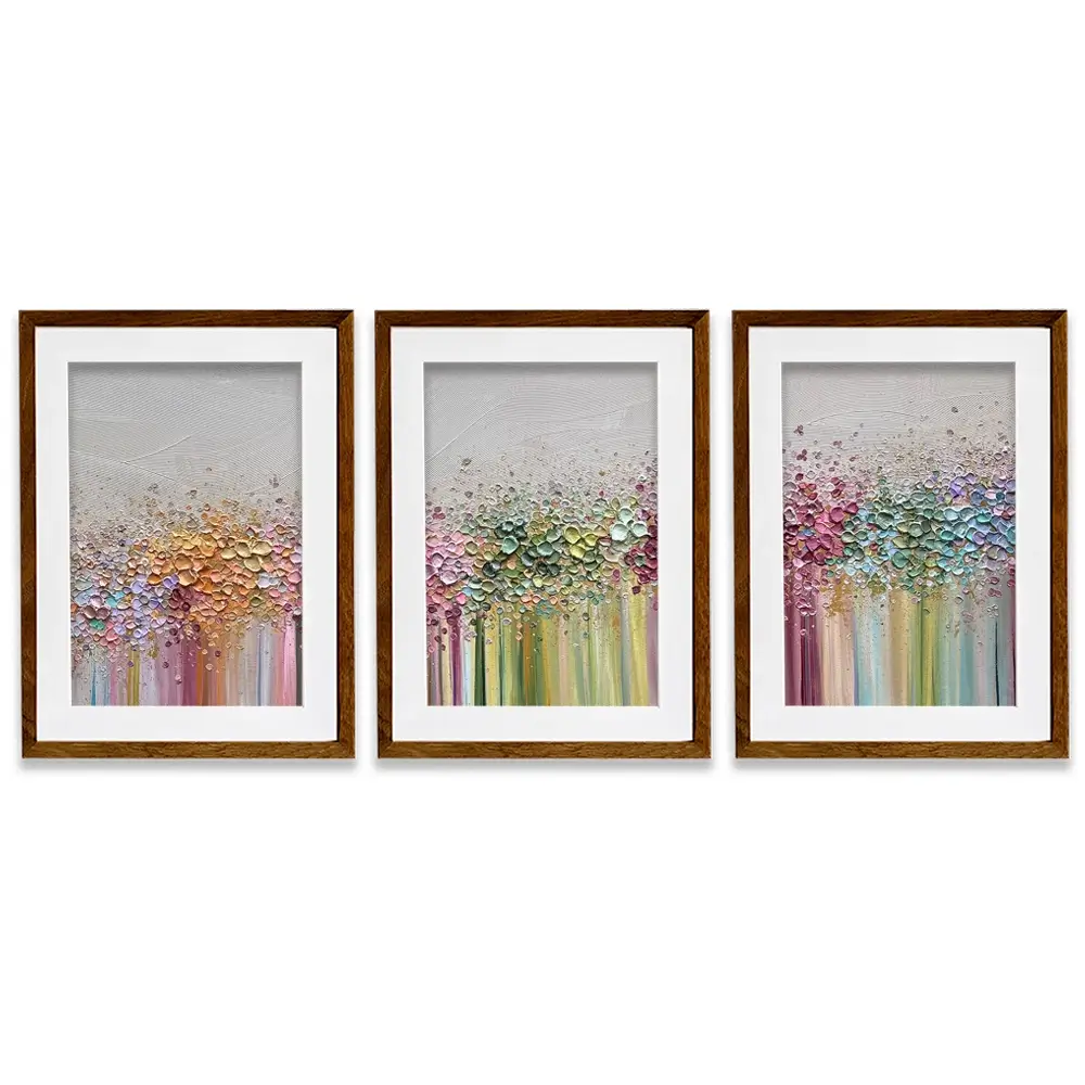 Journey Of Colour Framed Art Print Trio Journey Of Colour Framed Art Print Trio wall art product Nada Khatib