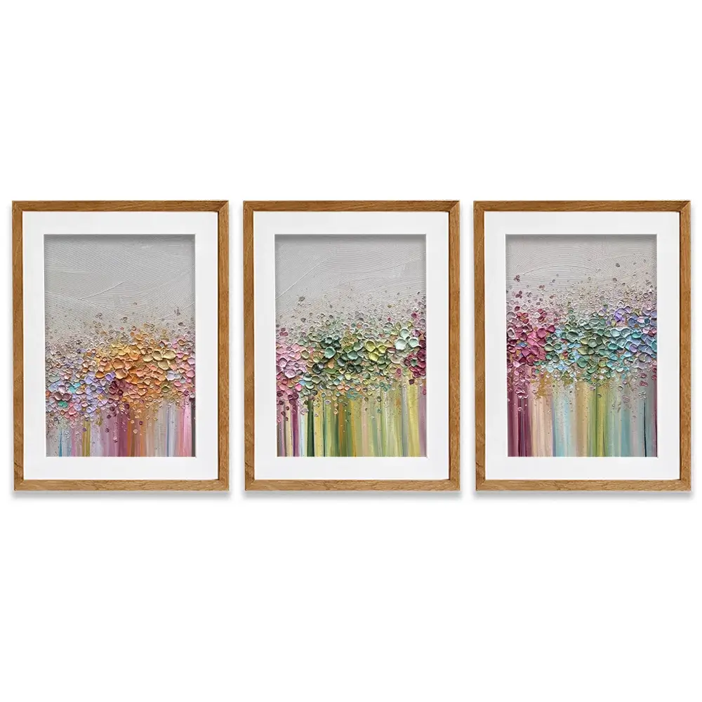 Journey Of Colour Framed Art Print Trio Journey Of Colour Framed Art Print Trio wall art product Nada Khatib