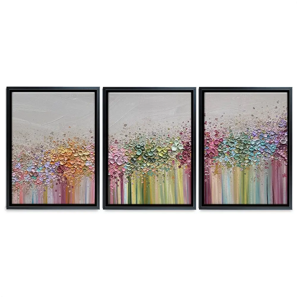 Journey Of Colour Trio Canvas Print Journey Of Colour Trio Canvas Print wall art product Nada Khatib